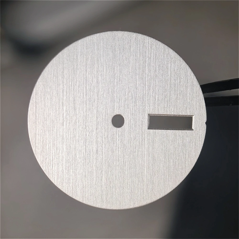 Vertical Texture 28.5mm Watch Dial Blank Watch Faces for NH35/ NH36/ NH34 Movement DIY Accessories None/ Single/ Double Calendar