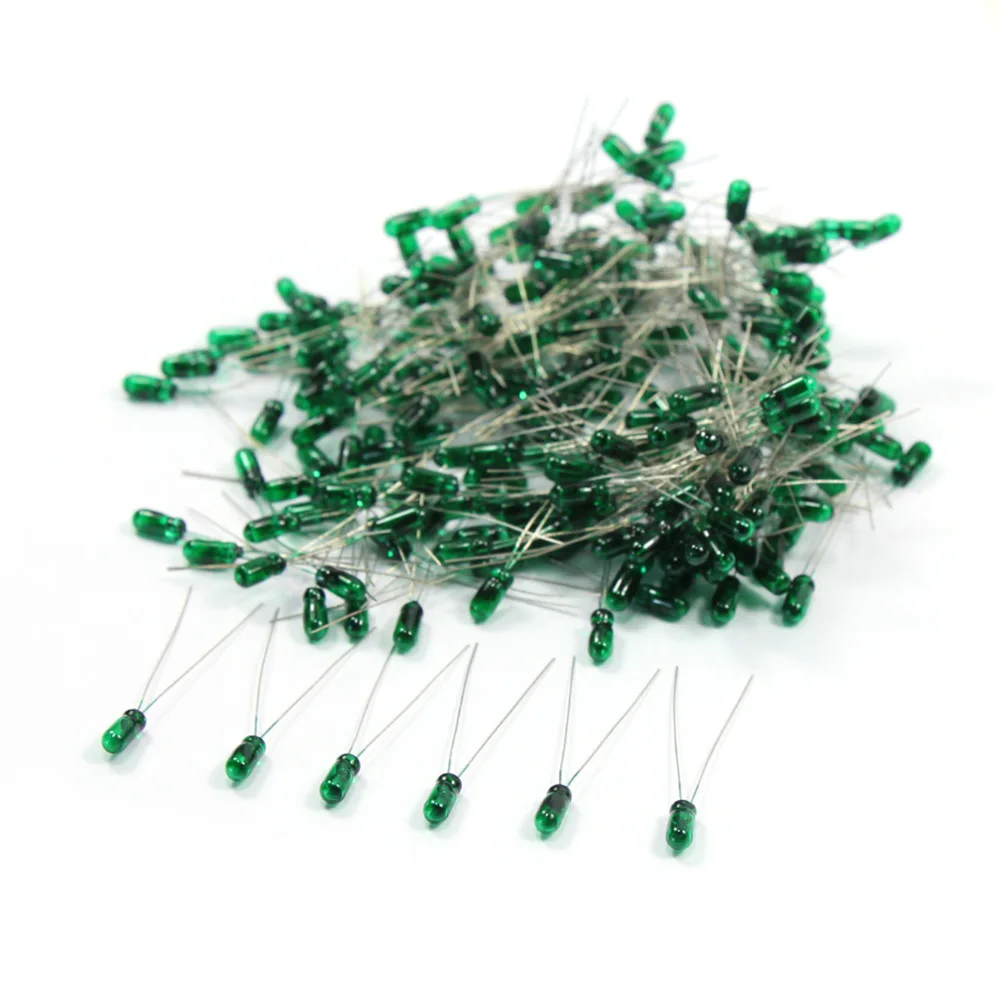 Evemodel 100pcs 2.5mm 3mm 4mm 5mm Clear Mini Bulbs Grain of Wheat Bulbs Incandescent Filament Lights 1.5V 3V 6V 12V