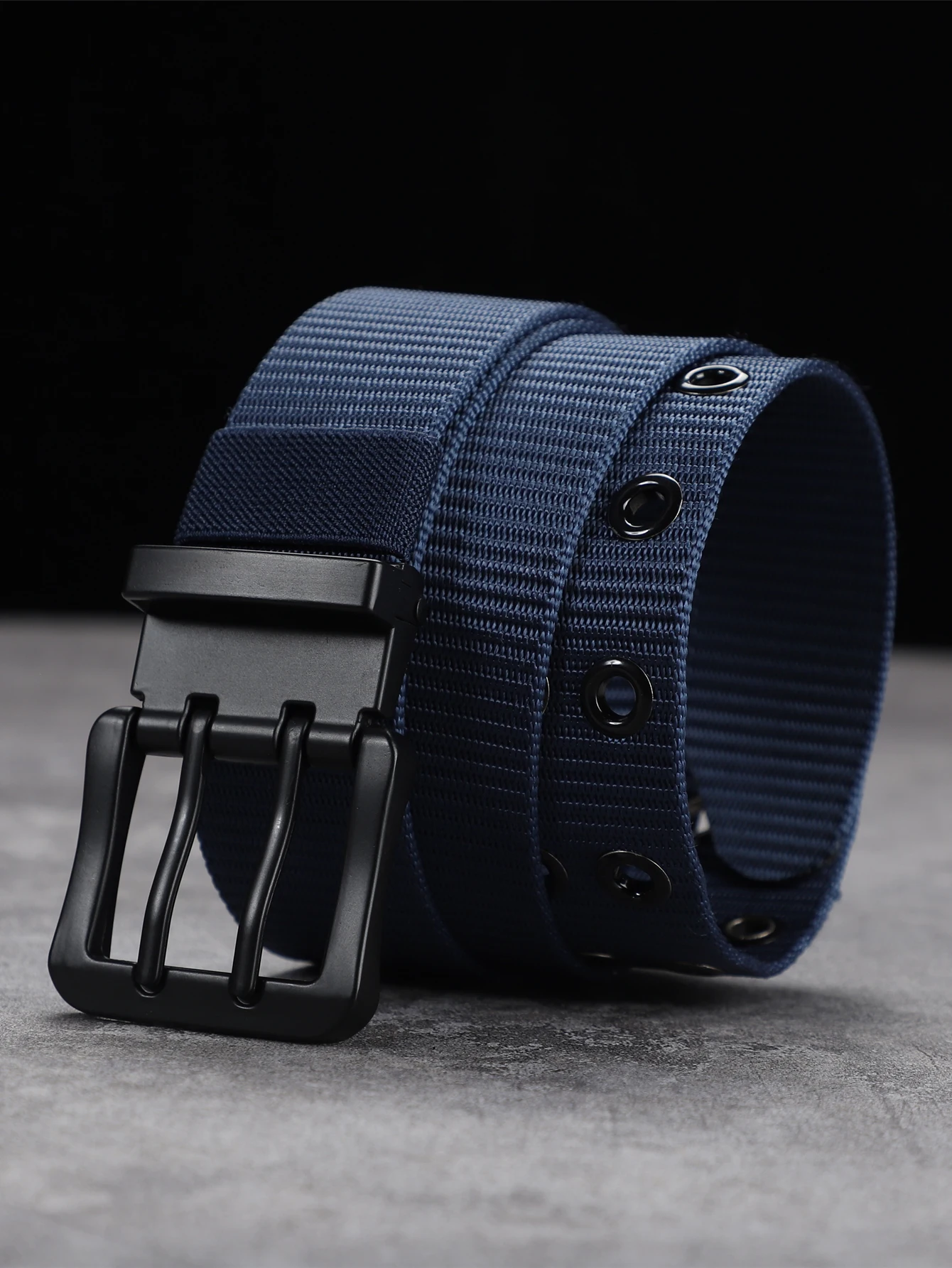 Lengthened needle buckle canvas belt belt man belt simple business students younger belt women with fat cloth belt