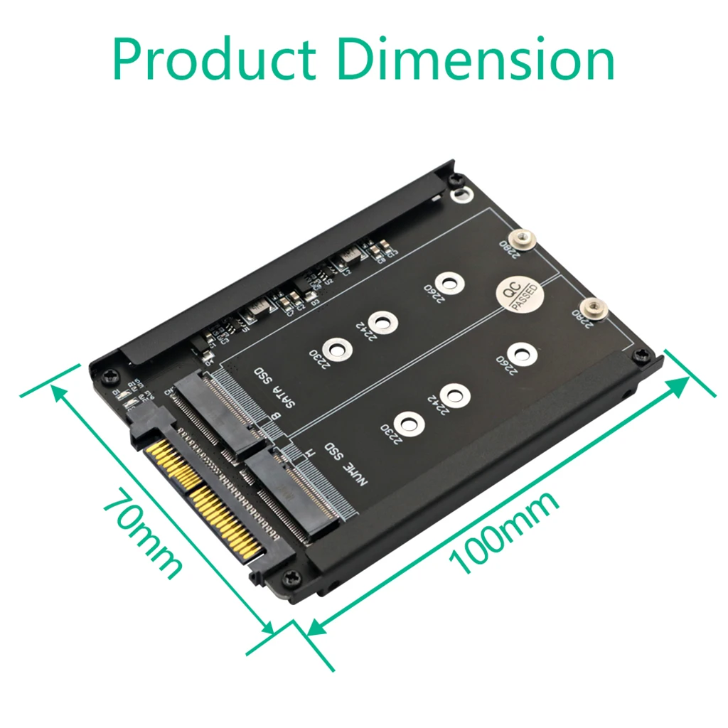 Adaptor SSD M2 SSD Ke Adaptor AS 2 M.2 Untuk NVMe SATA SSD Ke PCI-e U2 SFF-8639 Adaptor PCIe M2 Konverter Untuk Komputer Desktop