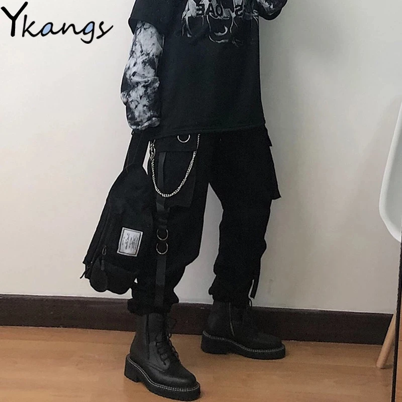 Cute Y2K Striped Pants Women Kawaii Sweet Harajuku Fleece Sports Korean Fashion Sweatpants Girly Basic Cartoon Japanese Trousers