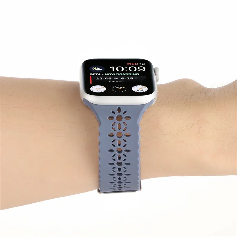 Silicone Straps For Apple Watch 44 mm 40mm 38mm 42mm Ultra 2 49mm Sport Bracelet iwatch Series 9 7 8 6 Se 5 4 3 41mm 45mm band