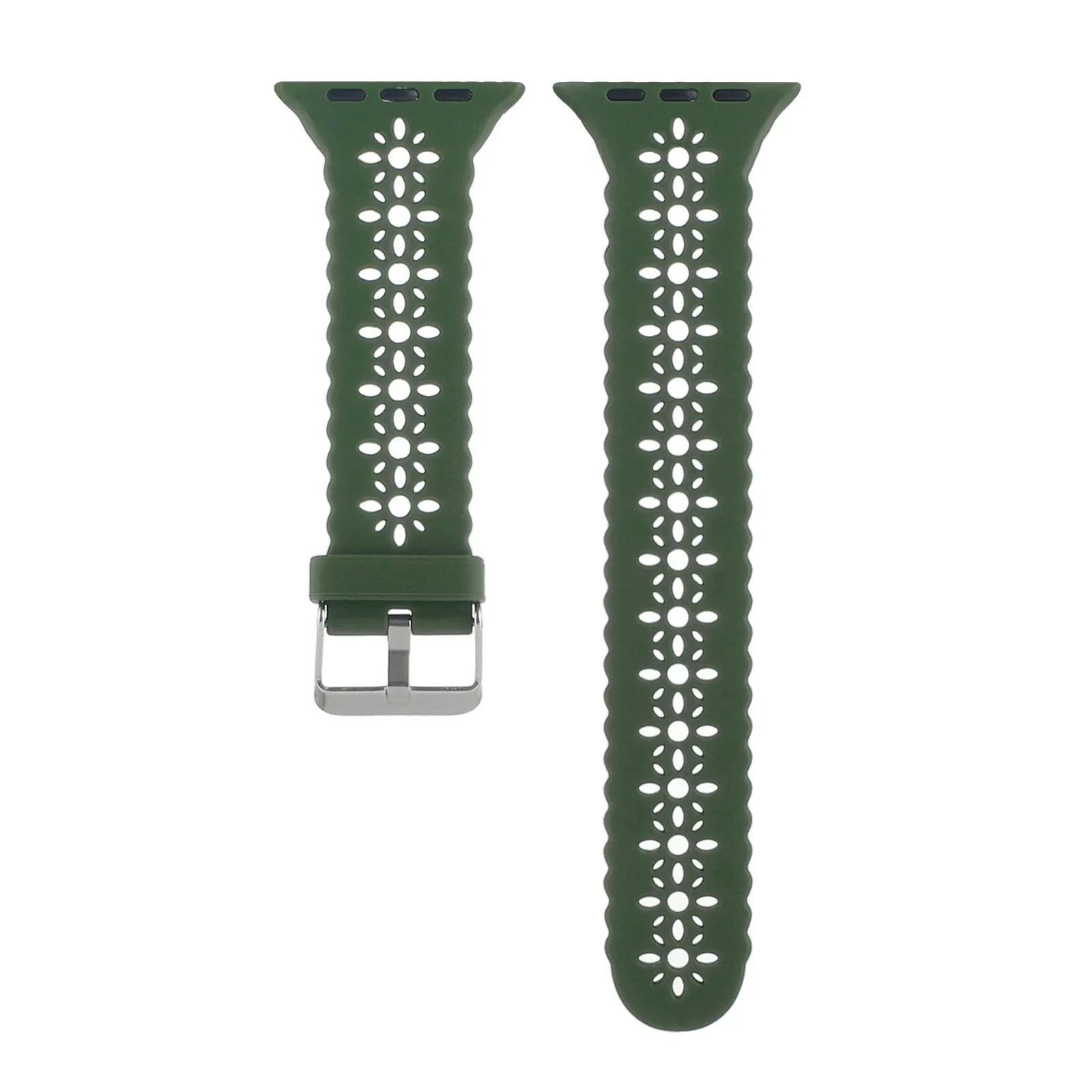 Silicone Straps For Apple Watch 44 mm 40mm 38mm 42mm Ultra 2 49mm Sport Bracelet iwatch Series 9 7 8 6 Se 5 4 3 41mm 45mm band