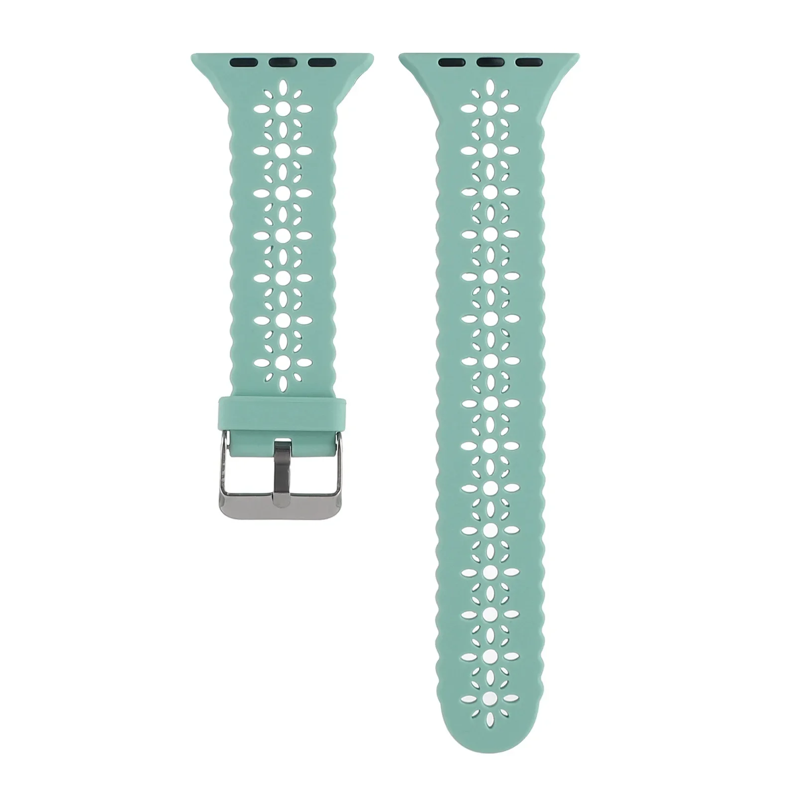 Silicone Straps For Apple Watch 44 mm 40mm 38mm 42mm Ultra 2 49mm Sport Bracelet iwatch Series 9 7 8 6 Se 5 4 3 41mm 45mm band