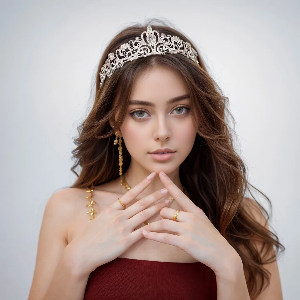 Luxury Crystal Crowns and Tiaras with Comb Headband for Girl Women Princess Birthday Party Wedding Prom Bridal Gifts