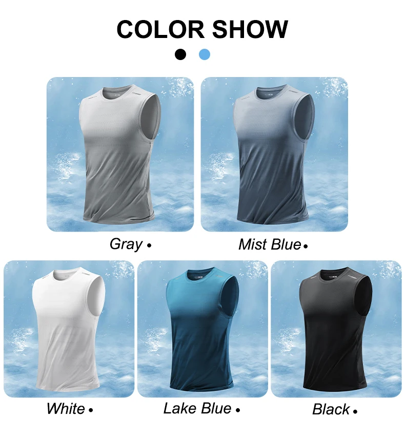 CHRLCK Men's Running Vest Quick Drying Gym Tank top Men Fitness Sleeveless Shirt Male Mesh Breathable Fitness Sports Vest