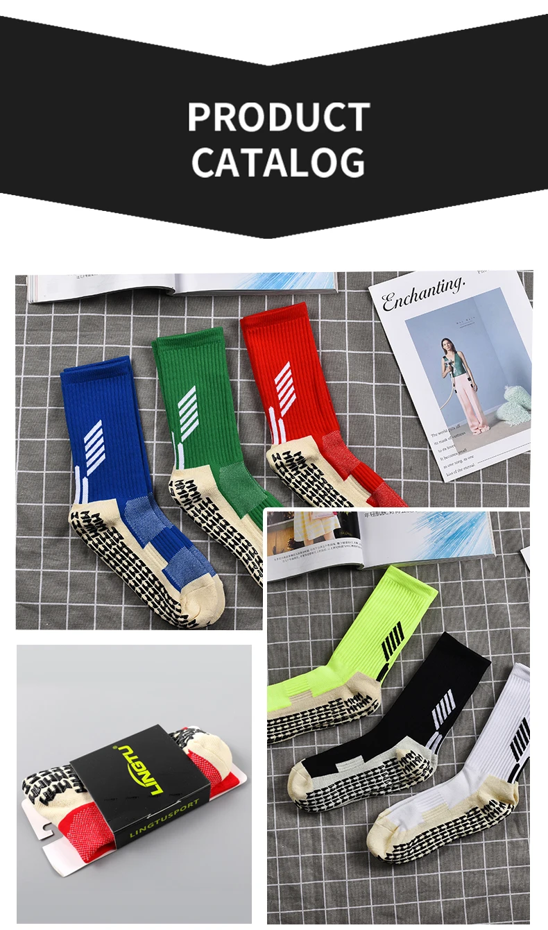 Best Quality Anti Slip Soccer Socks Adults Athletic Grip Sports Sock Non Slip Children Socks Football Basketball Hockey Unisex