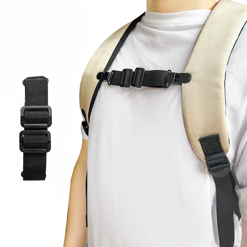 Backpack Magnetic Chest Pack Detachable Strap Adjustable Anti Slip Shoulder Strap Outdoor Camping Tactical Bag Strap Accessories
