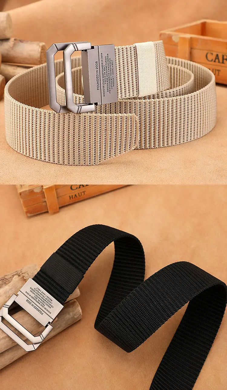 Men Belt Fashion Luxury Designer Jeans Belt for Men Military Sports Strap Nylon Webbing Fabric Tactical Army Canvas Casual Belt