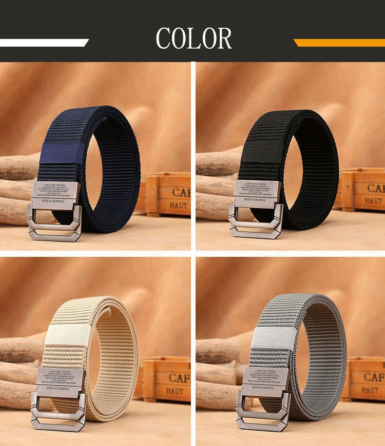 Men Belt Fashion Luxury Designer Jeans Belt for Men Military Sports Strap Nylon Webbing Fabric Tactical Army Canvas Casual Belt