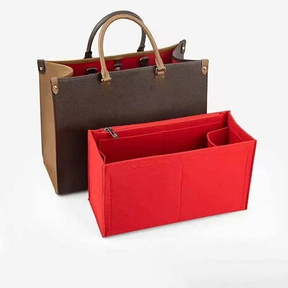 Felt Insert Liner Purse Bag Organiser Pouch Flap Handbag Tote Bag Internal Bag Tote Bag Accessories For LV Onthego