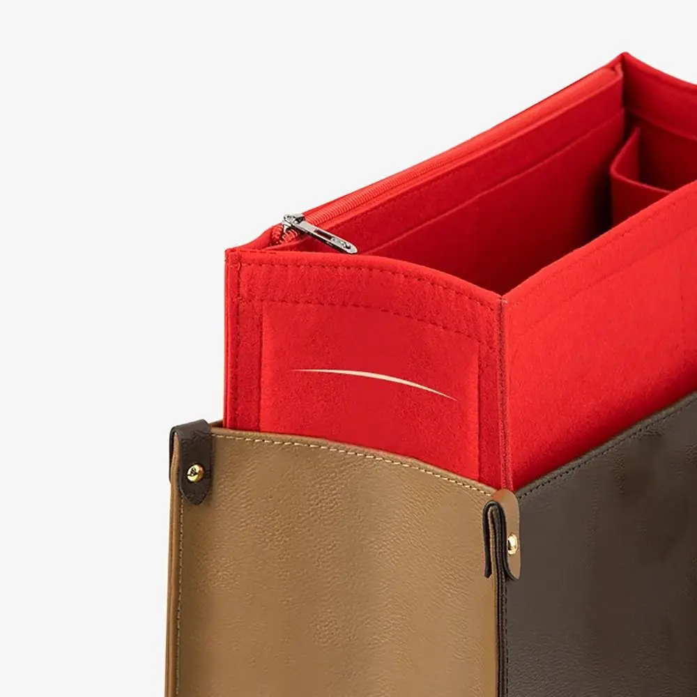 Felt Insert Liner Purse Bag Organiser Pouch Flap Handbag Tote Bag Internal Bag Tote Bag Accessories For LV Onthego