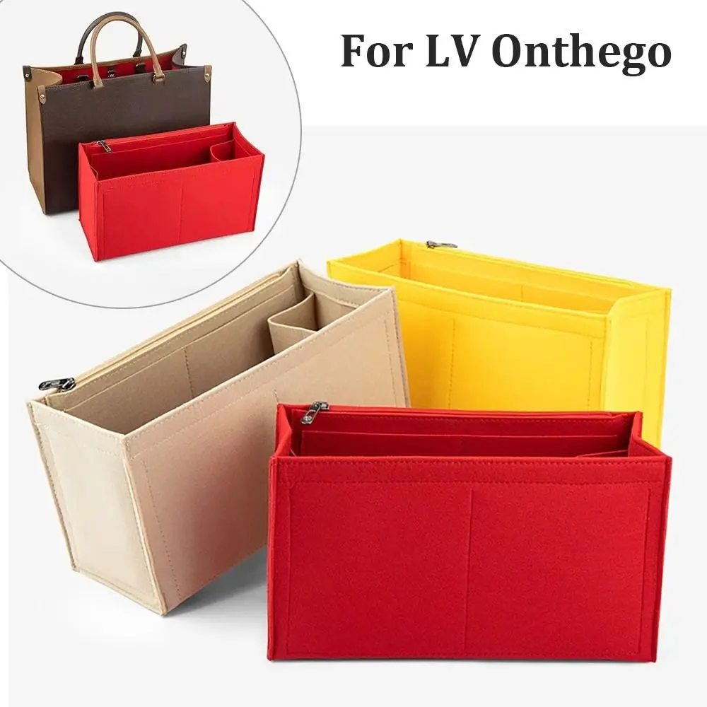Felt Insert Liner Purse Bag Organiser Pouch Flap Handbag Tote Bag Internal Bag Tote Bag Accessories For LV Onthego
