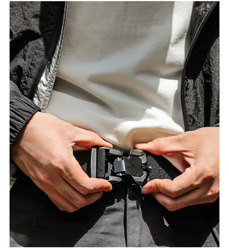 Genuine Tactical Belt Quick Release Magnetic Buckle Belt Soft Real Nylon Sports Accessories men and women belt
