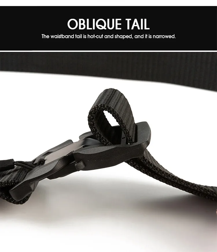 Genuine Tactical Belt Quick Release Magnetic Buckle Belt Soft Real Nylon Sports Accessories men and women belt