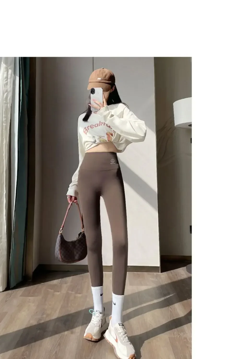 High Waisted Belly Lifting Buttocks Without Trace Pants Embarrassment-free Line Shark Pants Women Outside Bottoming Pants