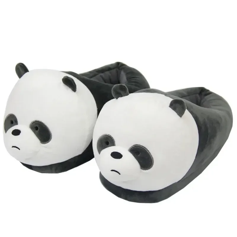 Luxury Winter Bear Cotton Ladies Slippers House Home Cartoon Cute Bear Home Indoor Couple Female Warm Indoor Slipper Casual