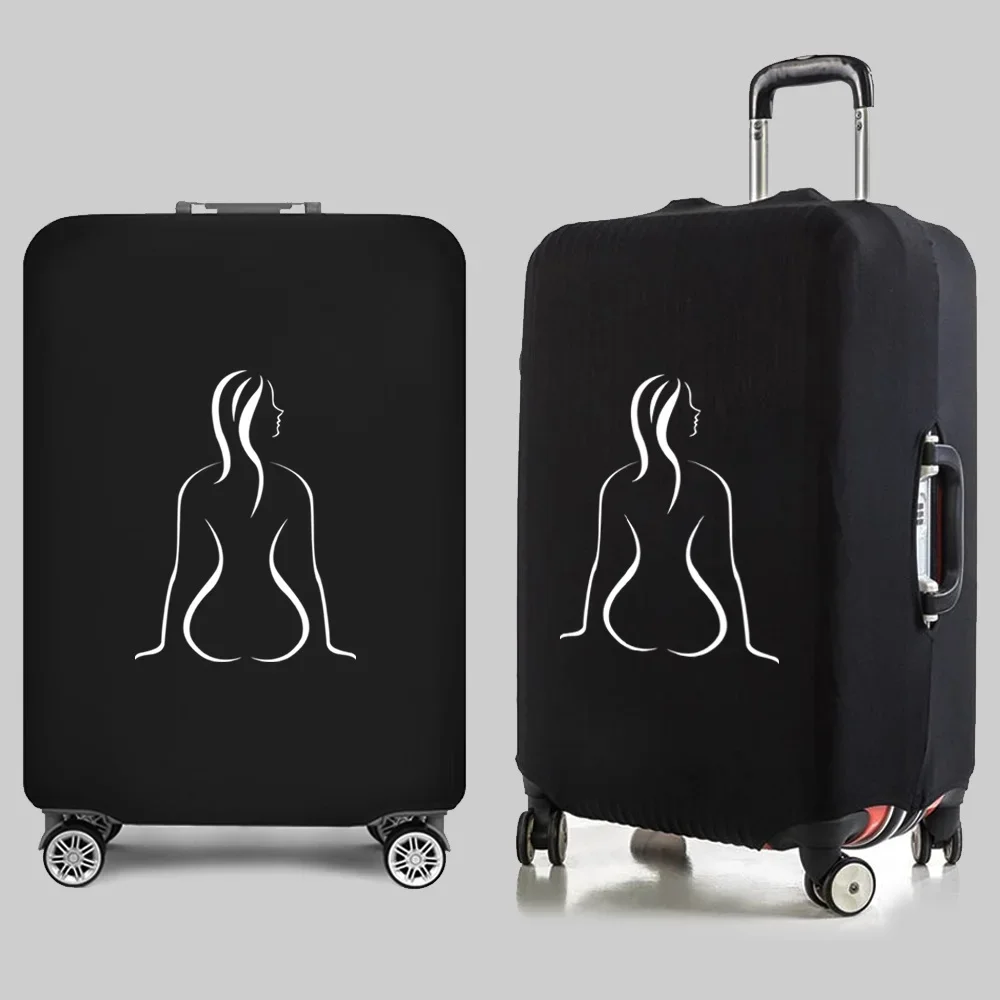 Fashion Travel Essentials Suitcase Cover Funny Print for 18-32 Inch Traveling Accessories Bag Trolley Luggage Protective Case