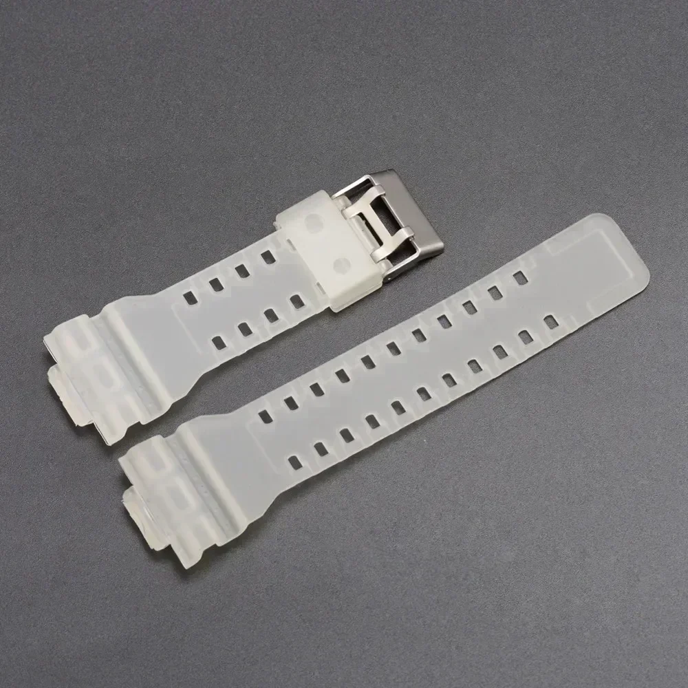 Strap for Casio G-Shock GA-100/110/120/140/200/400/700 800 GD-100/110/120 G-8900 GLS-100 Replace Silicone Resin Watch Band 16mm