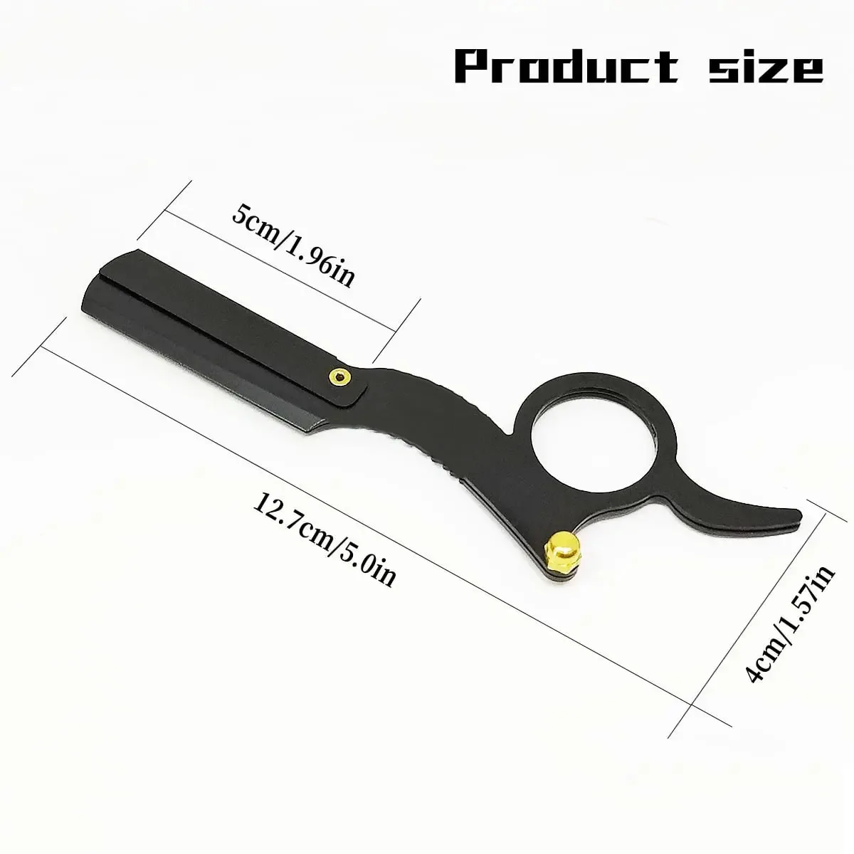 Thumb Manual Razor Straight Edge Haircut Beard Eyebrow Shaver Men Depilation Razor Hairdresser Trimming Replaceable Blades