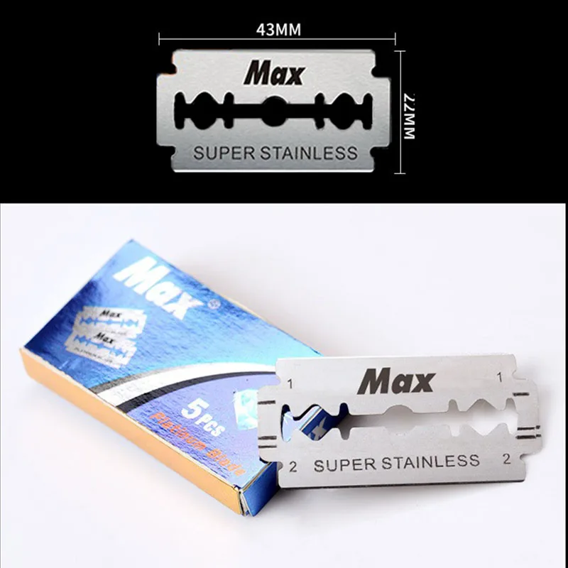 Thumb Manual Razor Straight Edge Haircut Beard Eyebrow Shaver Men Depilation Razor Hairdresser Trimming Replaceable Blades