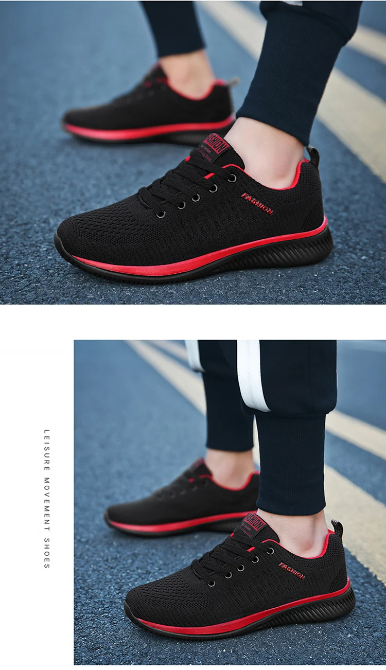 Sneakers Men Running Walking Knit Shoes Fashion Casual High Quality Sport Athletic Gym Lightweight Men Casual Shoes
