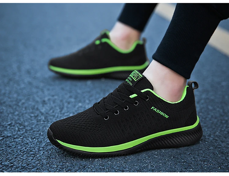 Sneakers Men Running Walking Knit Shoes Fashion Casual High Quality Sport Athletic Gym Lightweight Men Casual Shoes