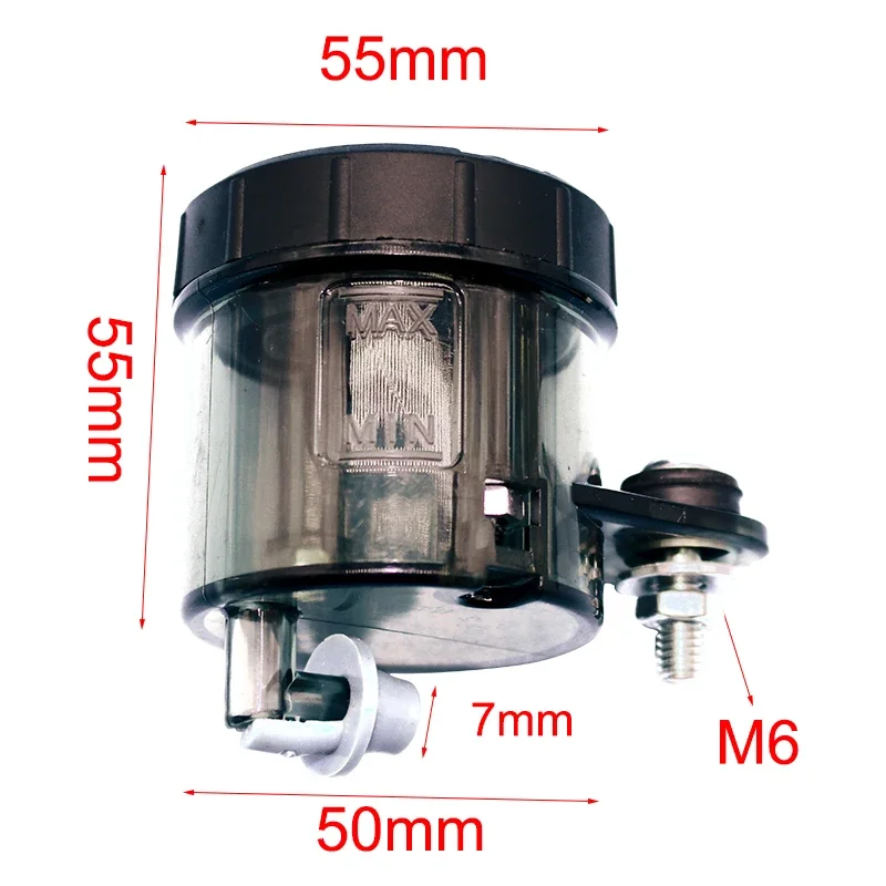 Universal Motorcycle Lever Brake Oil Tank Front Brake Clutch Fluid Bottle Master Cylinder Oil Reservoir Tank Cup With Holder