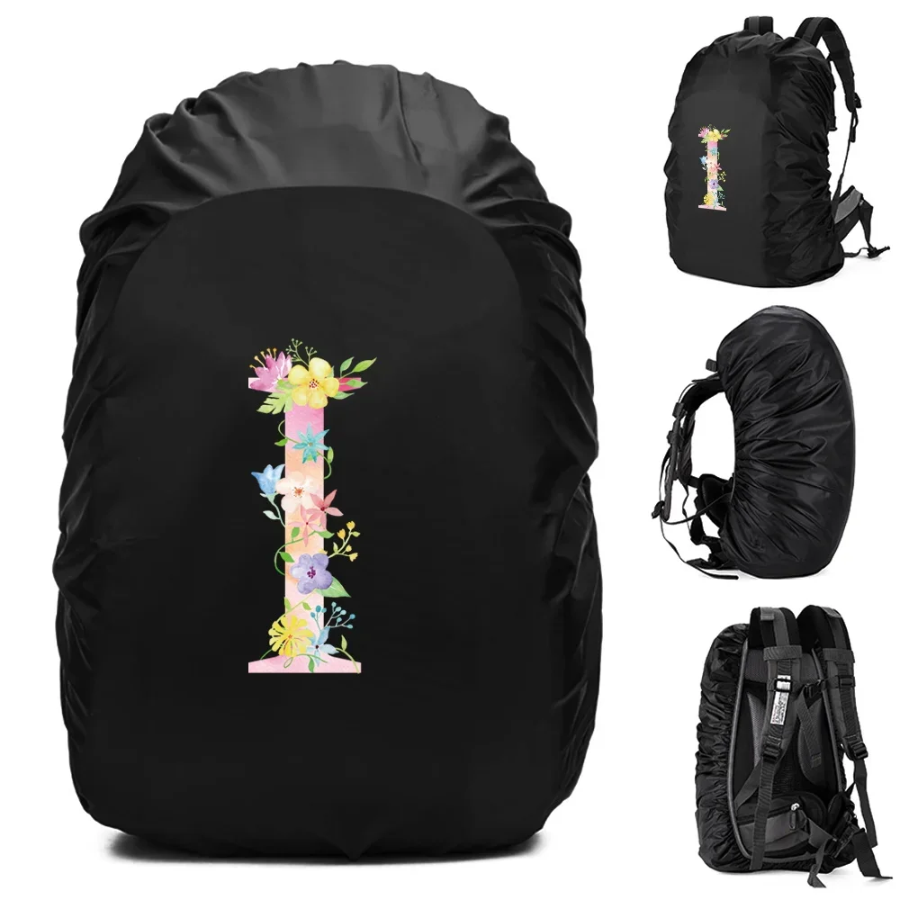 Unisex Rain Cover Backpack 30L 40L 70L Waterproof Bag Outdoor Camping Hiking Climbing Sports Dust Rain Cover Pink Letter Print
