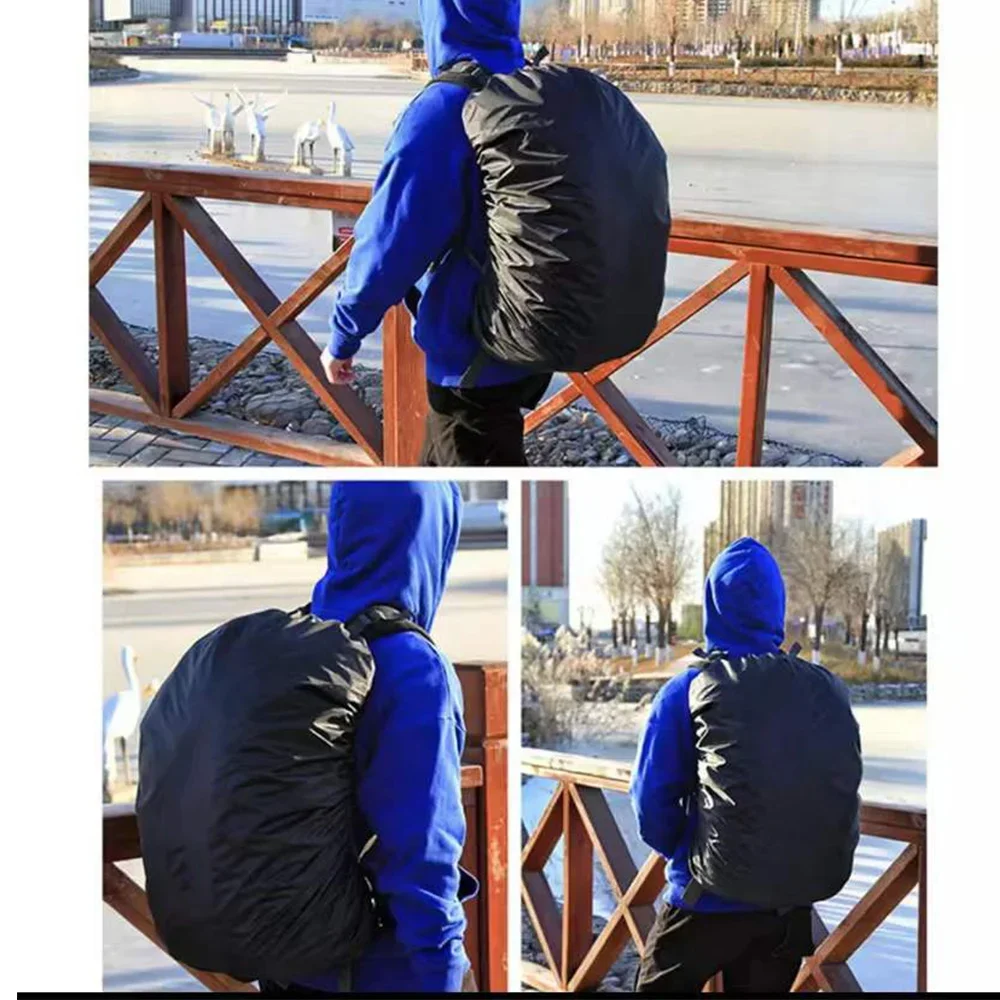 Unisex Rain Cover Backpack 30L 40L 70L Waterproof Bag Outdoor Camping Hiking Climbing Sports Dust Rain Cover Pink Letter Print