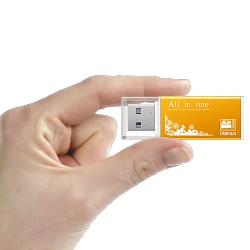 Card Reader 4 Ports USB2.0 Memory SD TF Card SDHC MMC/RS MMC TF MS/MS PRO/MS DUO M2 Adapter for Laptop Desktop PC Accessories