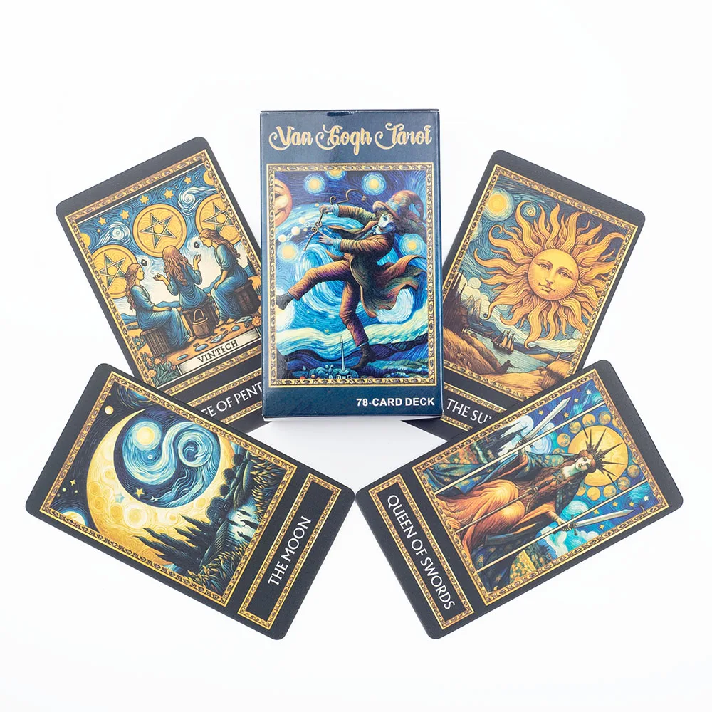 Van Gogh Tarot 78 Card Deck Board Games Illustration Divination Wisdom Oracle Cards Party Desktop Toy Entertainment Leisure