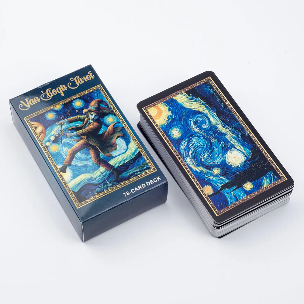 Van Gogh Tarot 78 Card Deck Board Games Illustration Divination Wisdom Oracle Cards Party Desktop Toy Entertainment Leisure