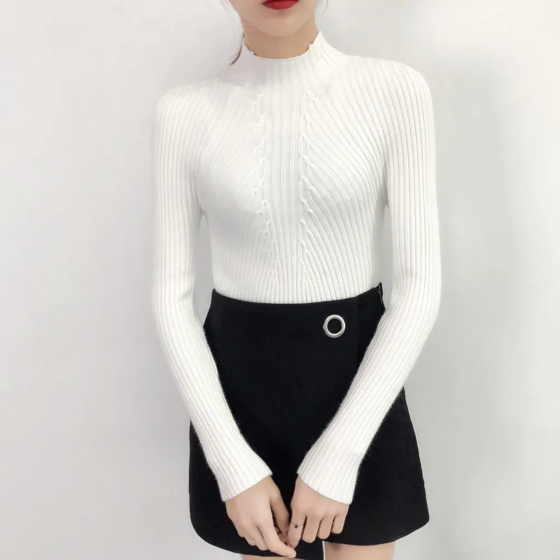 2026 Autumn Winter Turtleneck Sweater Women Basic Slim Pullover Women Sweaters And Pullovers Knit Jumper Ladies Tops