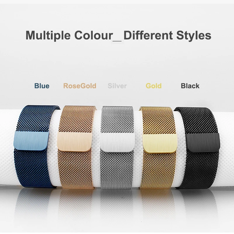 Milanese Loop Strap for Samsung Galaxy Watch 7 6 5 4 44mm 40mm Magnetic Metal Band 22mm 20mm Bracelet Galaxy Watch 4/6 Classic