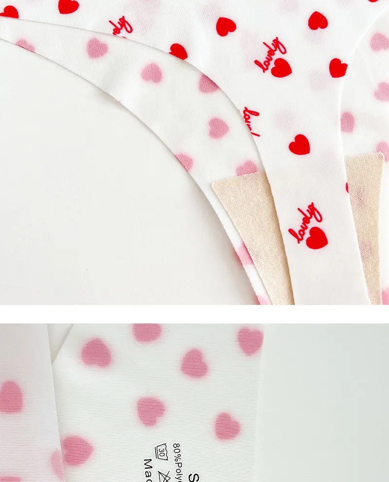 3PCS/SET Sexy G-String For Women Colorful Bikini Female Underwear T-back Intimates Lingerie Seamless Low Waist Underpants Lady