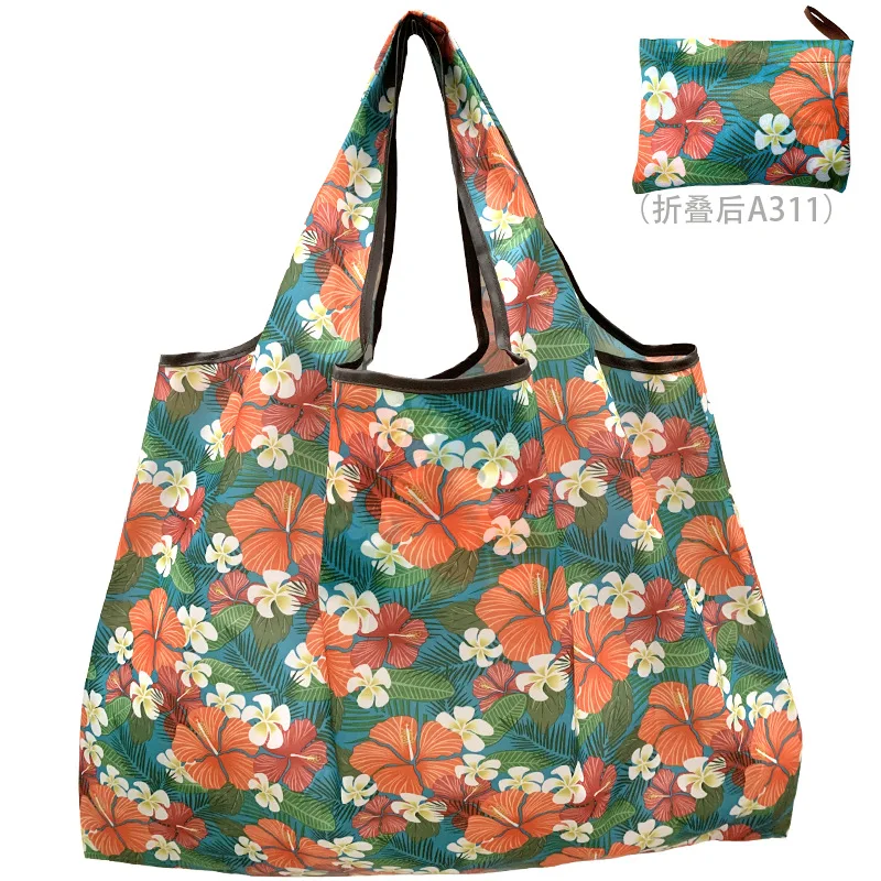 Thick Foldable Shopping Storage Bag Large Capacity Reusable Grocery Bag Eco Friendly Supermarket Waterproof Shoulder Bag 2022
