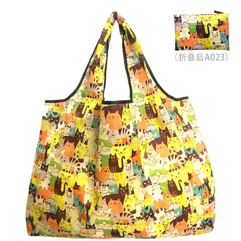 Thick Foldable Shopping Storage Bag Large Capacity Reusable Grocery Bag Eco Friendly Supermarket Waterproof Shoulder Bag 2022
