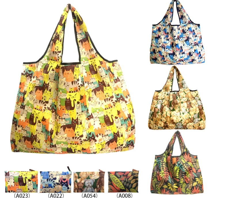 Thick Foldable Shopping Storage Bag Large Capacity Reusable Grocery Bag Eco Friendly Supermarket Waterproof Shoulder Bag 2022
