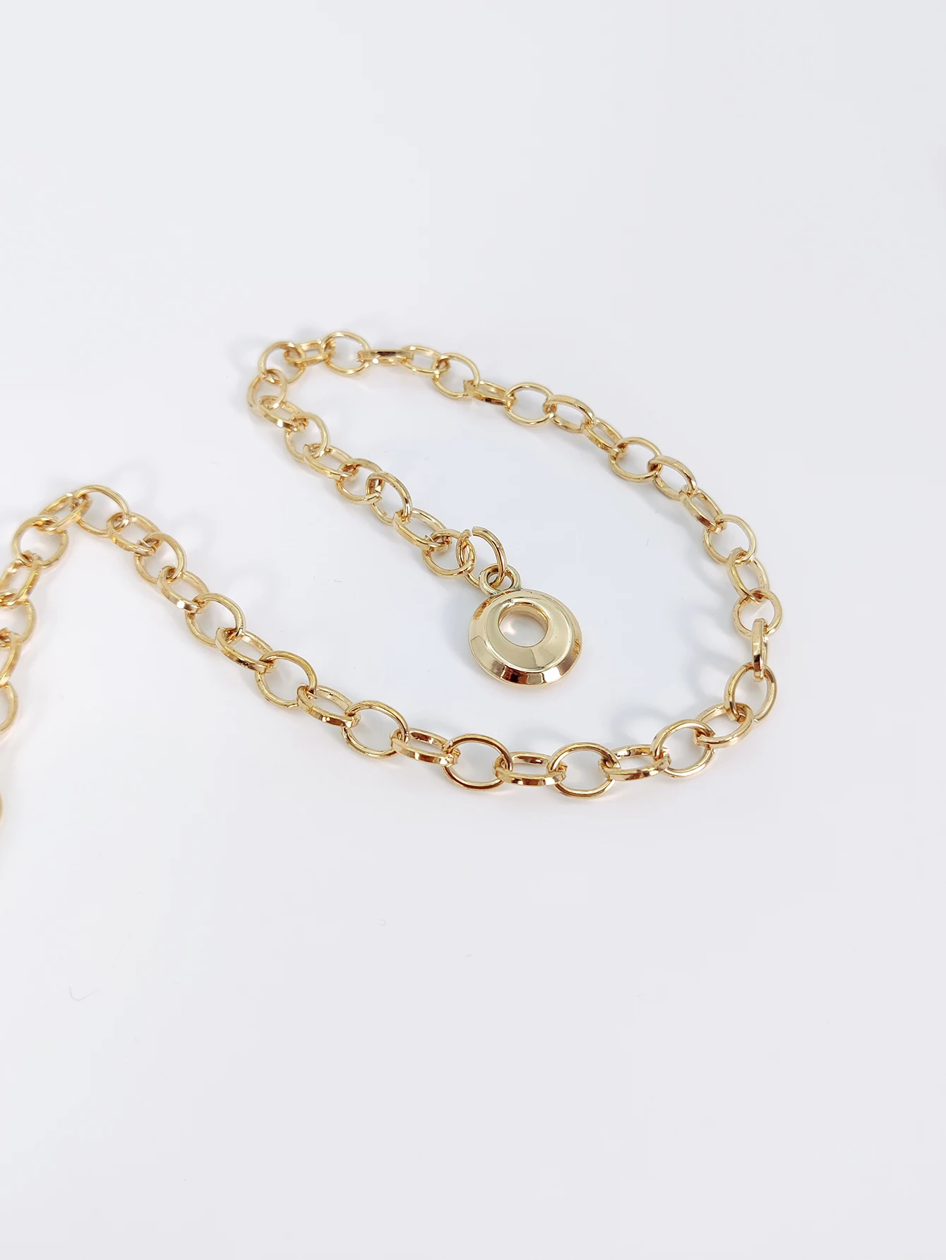 Street 1pc Versatile Hollow Out Square Shaped Metal Waist Chain For Women Fashionable Summer for Skirt Or Jeans