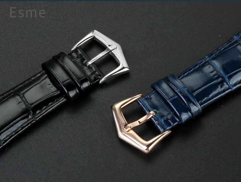 For Patek Philippe Nautilus Series 5711 5712 5980 Genuine Leather Cowhide Waterproof Watch Strap with Steel Joint 25mm