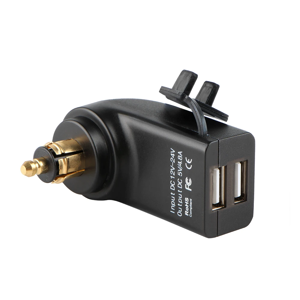 QC3.0 Dual USB Charger 12V Power Adapter Hella DIN Socket For BMW F750GS S1000XR F800R R1250GS G650XGS F900R R1200RT R1200GS ADV