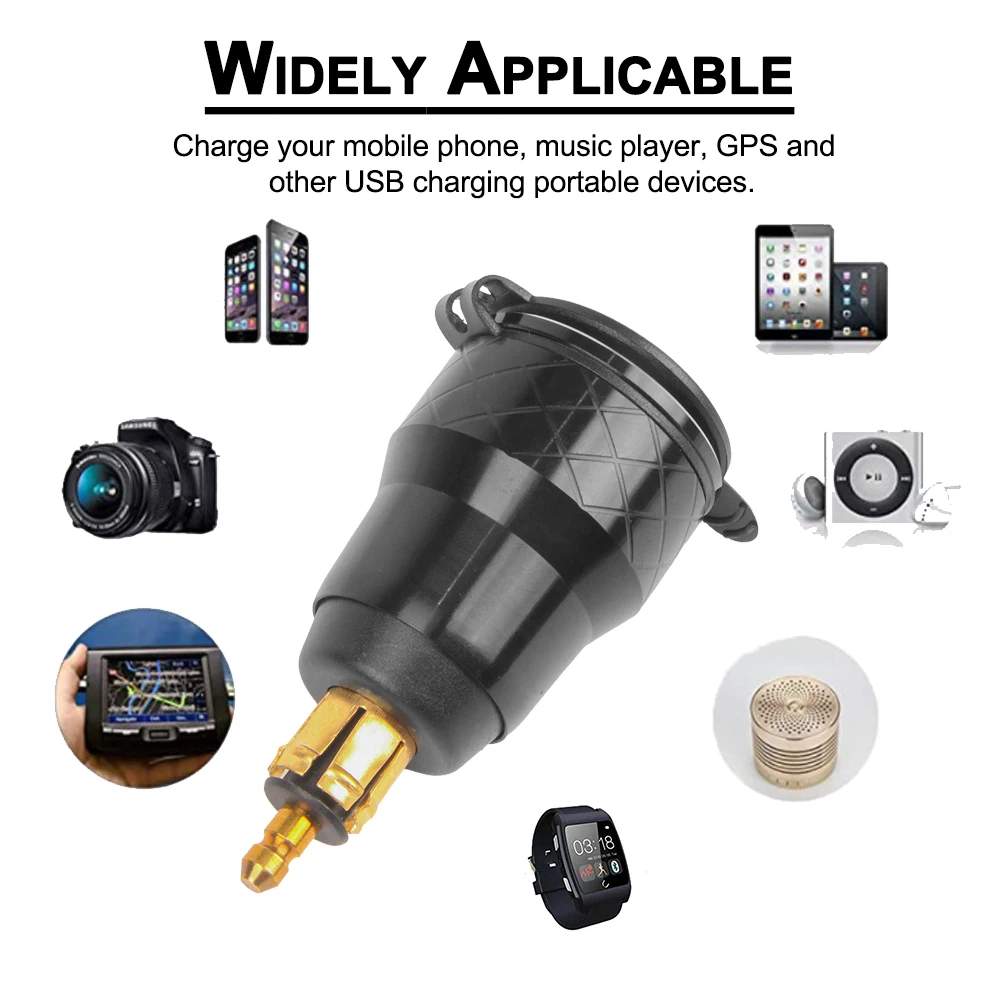 QC3.0 Dual USB Charger 12V Power Adapter Hella DIN Socket For BMW F750GS S1000XR F800R R1250GS G650XGS F900R R1200RT R1200GS ADV