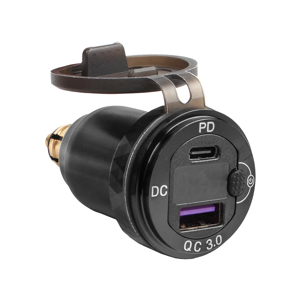 QC3.0 Dual USB Charger 12V Power Adapter Hella DIN Socket For BMW F750GS S1000XR F800R R1250GS G650XGS F900R R1200RT R1200GS ADV