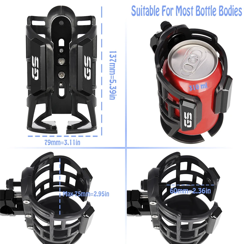 For Bmw R1250gs R1200gs R1300gs R1250/R1200 GS 1250/1200 LC ADV F800gs F750gs Cup Holder Motorcycle Bottle Holder Accessories