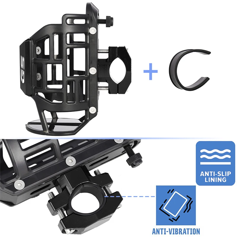 For Bmw R1250gs R1200gs R1300gs R1250/R1200 GS 1250/1200 LC ADV F800gs F750gs Cup Holder Motorcycle Bottle Holder Accessories