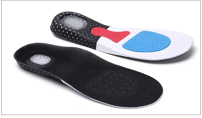 Orthopedic Memory Foam Insoles for Men And Women Gel Cushion Silicone Arch Support Soft Running Shoe Inserts for Sport Pads