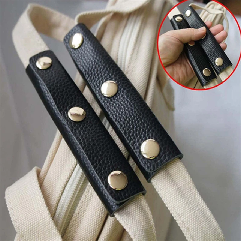 Soft Suitcase Grip Protective Luggage Bag Handle Wrap Leather Anti-stroke Stroller Shoulder Strap Pad Grip Cover Bag Accessories