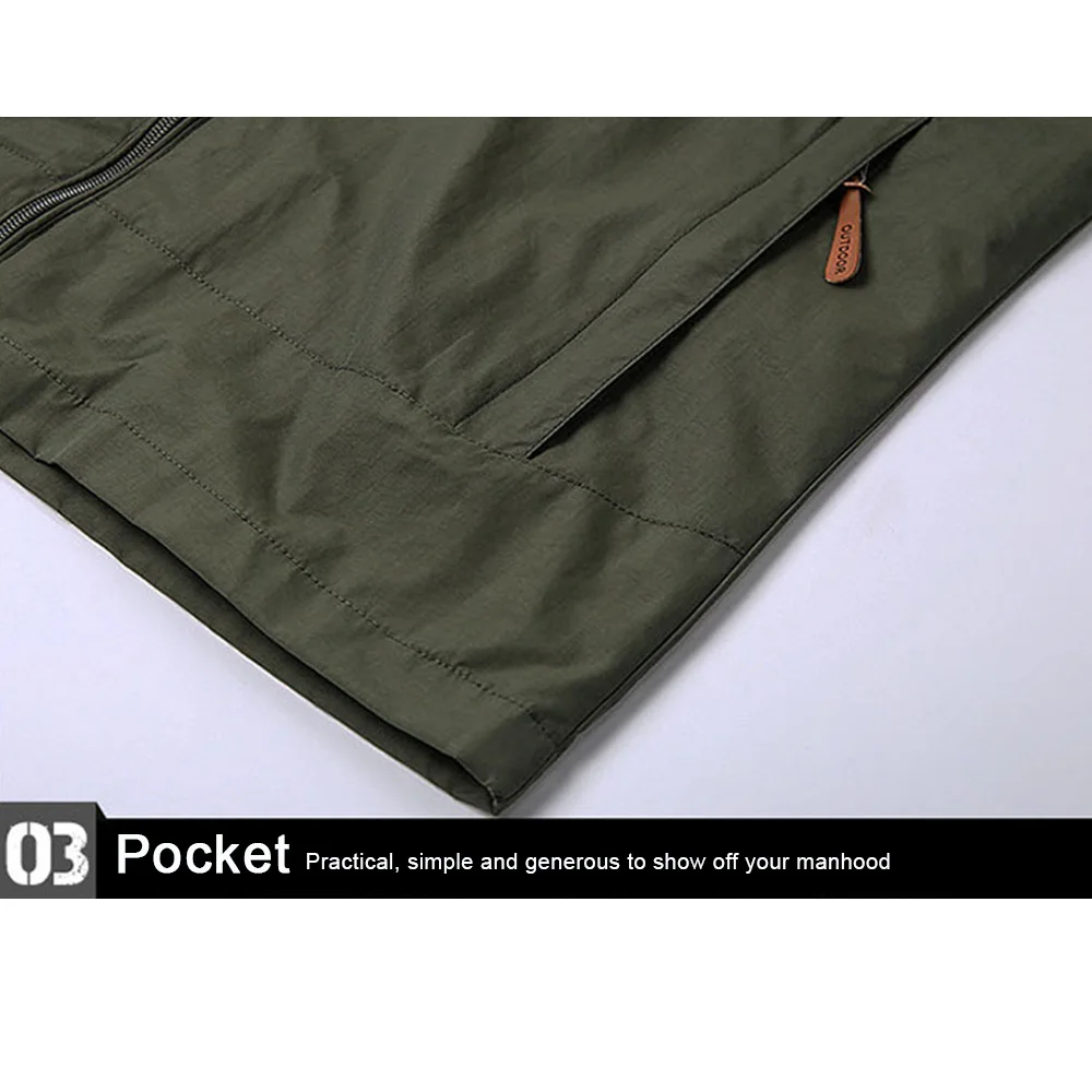 Windbreaker Men Tactical Jacket Waterproof Outdoor Hooded Coat Sports Military Field Climbing Thin Outwear Streetwear Coat