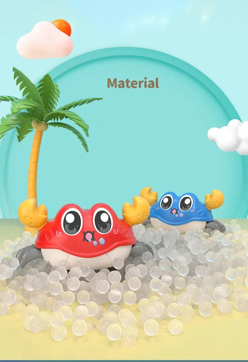 Children's Fun Double Loop Running Cartoon Crab Octopus Parent Child Interaction Inertia Crawling Toy Gifts for Boys and Girls